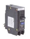 EATON BRP120DF Type BR Arc Fault/Ground Fault Circuit Breaker, 120 VAC, 20 A, 10 kA Interrupt, 1 Pole