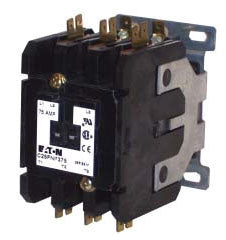 Eaton C25FNF375T 24 VAC 50/60 Hz Coil 75 A Inductive 90 A Resistive Frame F Open Enclosure 3-Pole Non-Reversing Definite Purpose Contactor