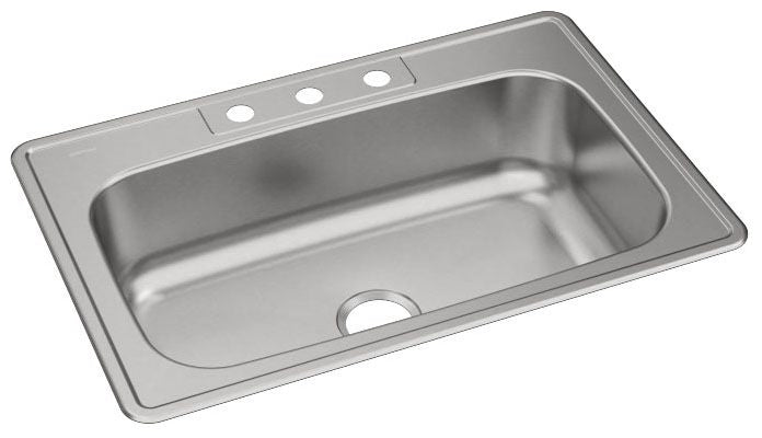 Elkay DSE133223 Dayton Kitchen Sink 33 Inch Elite Satin