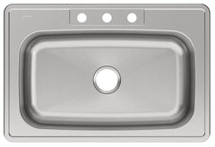 Elkay DSE133223 Dayton Kitchen Sink 33 Inch Elite Satin