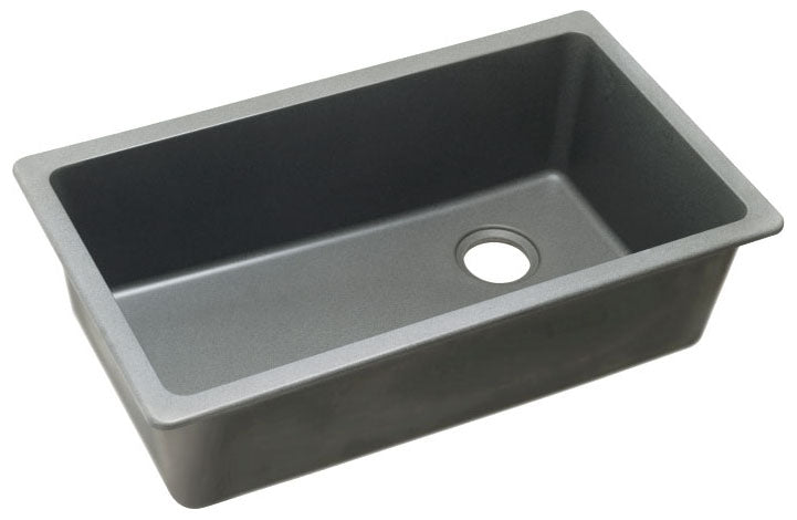 Elkay ELGU13322GS0 33 x 18-3/4 in. Single Bowl Undermount Sink Greystone