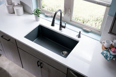 Elkay ELGU13322GS0 33 x 18-3/4 in. Single Bowl Undermount Sink Greystone