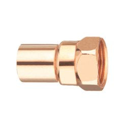 EPC 10030238 103R-2 Solder Female Reducing Street Adapter, 1/2 x 3/8 in, Fitting x F, Wrot Copper