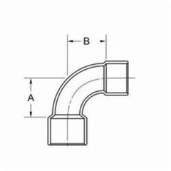 EPC 10031692 Long Turn Tube 90 deg Elbow 3/4 in C x C Copper Domestic