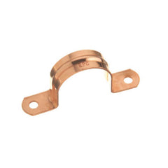 EPC 10032410 Double Hole Solder Tube Strap, 1/8 in Tube, Wrot Copper, Domestic