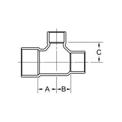 EPC 10032910 111 Solder Tube Tee 1-1/2 in C x C x C