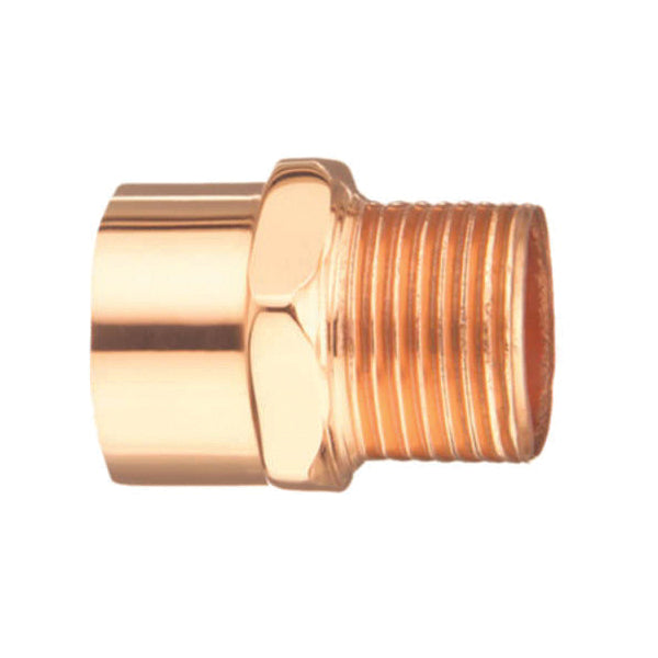 EPC 10030448 104R-2 Solder Male Reducing Street Adapter, 3/4 x 1/2 in, Fitting x M, Wrot Copper