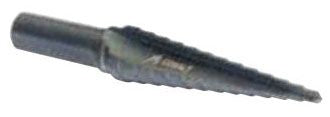 Greenlee 34401 1/2 x 3-3/8 Steel Multi-Hole Self Starting Split Tip Step Bit