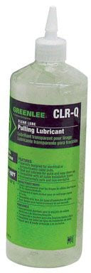 Greenlee CLR-Q Clear Lube Pulling Lubricant, 1 Quart Squeeze Bottle