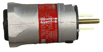 Appleton ECP-1523 ECP Standard Plug 15 Amp 125 Volt NEMA 5-15R, 5-20R or 6-20R