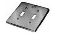 Appleton FSK-2TS 2-Gang Steel 2-Switch Cover