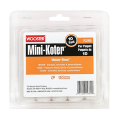 Wooster R289-4 Mini-Koter Mohair Blend 4 in W Mini Paint Roller Cover 10 pk