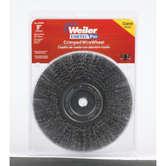 Weiler 36005 Vortec Pro Crimped Wire Wheel 6000 RPM 8 Inch Diameter