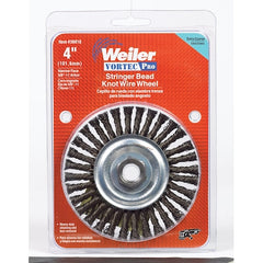 Weiler 36018 Vortec Pro Wheel Brush 4 in Diameter 20000 RPM