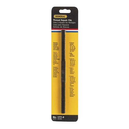 General Tools 177-2 Thread Repair File Black Thread Pitches 9-32