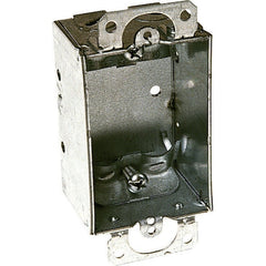 Raco 410 3 in. x 2 in. Switch Box, 1-1/2 in. Deep, NMSC Clamps, Plaster Ears