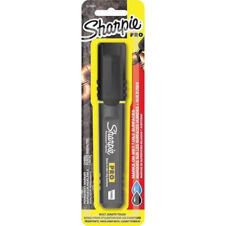 Sharpie 2178491 PRO Black Chisel Tip Permanent Marker 1 pk, 4PK