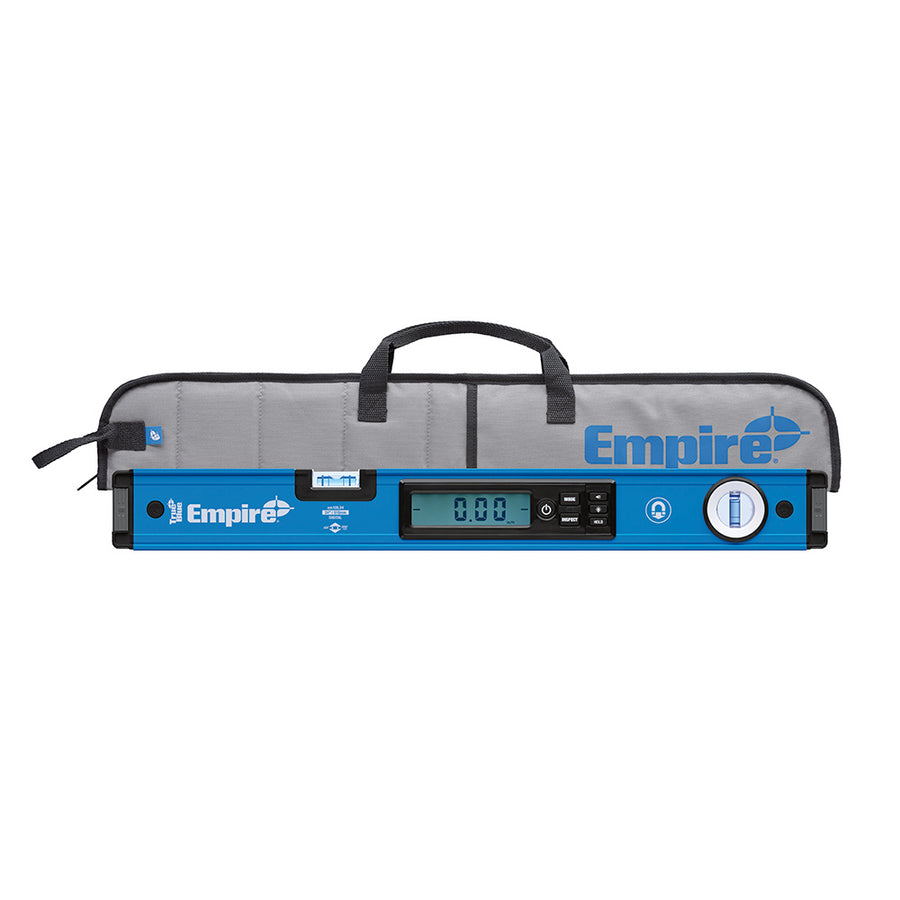 Empire Level EM10524 24 True Blue Magnetic Digital Box Level With Case Empire