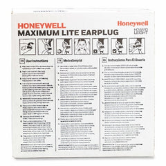 Honeywell LPF-1 Maximum Lite Disposable Earplugs, Foam, Green, Uncorded, 200 Pairs