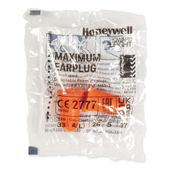 Honeywell MAX-1 Maximum Disposable Earplugs Foam Uncorded Coral 200 Pairs