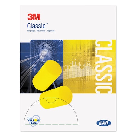 3M 310-1103 Cylinder Shape 29 dB Yellow Ear Plugs