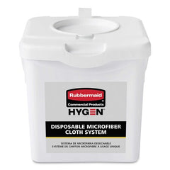 Rubbermaid Commercial 2135007 HYGEN Disposable Microfiber Cloth System White with Carrying Handle