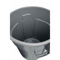 Rubbermaid Commercial FG265500GRAY BRUTE Round Container 55 Gallon Heavy-Duty Plastic Without Lid