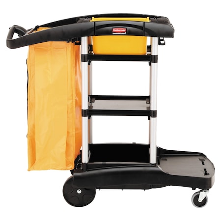 Rubbermaid Commercial FG9T7200BLA High Capacity Cleaning Cart, 21-3/4w x 49-3/4d x 38-3/8h