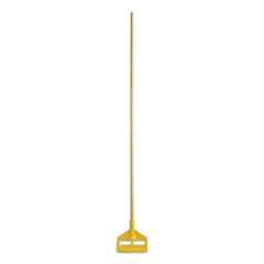 Rubbermaid Commercial FGH116000000 Invader Side Gate Wet Mop Handle 60 Inches Hardwood Yellow