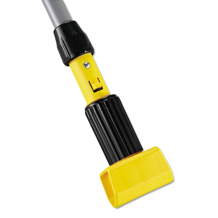 Rubbermaid Commercial FGH236000000 Gripper Vinyl-Covered Aluminum Mop Handle 1 1/8 Dia x 60 Gray/Yellow