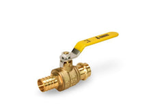 Everflow PRBL-034-NL | 3/4 F1807 PEX X 3/4 PRESS Ball Valve with Lever Handle Lead Free | Everflow