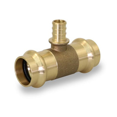 Everflow WPXPRT1503 | 1-1/2 PRESS x 1 PEX F1960 Tee Lead Free Brass