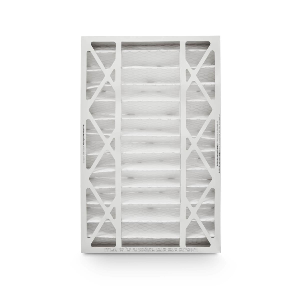 Honeywell Home FC100A1029/U Replacement Media Air Cleaning Filter, 16 in W x 4 in D x 25 in H, MERV: 11