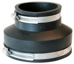 Fernco 1002-43 Flexible Coupling 4 x 3 Inch Clay x Cast Iron/Plastic