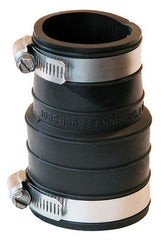 Fernco 1059-150 1-1/2 x 1-1/2 Elastomeric PVC-DWV Flexible Coupling