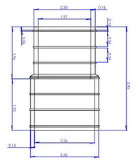 Fernco 1059-150 1-1/2 x 1-1/2 Elastomeric PVC-DWV Flexible Coupling