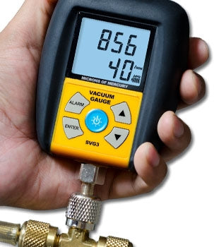 Fieldpiece SVG3 Digital Micron Vacuum Gauge, 0 to 9999 microns