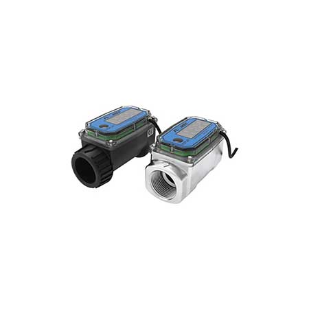 Flomec FLO-02N31GM 02 Series Flow Meter Nylon Digital Pulse 1-inch NPT Inner Gallons Display