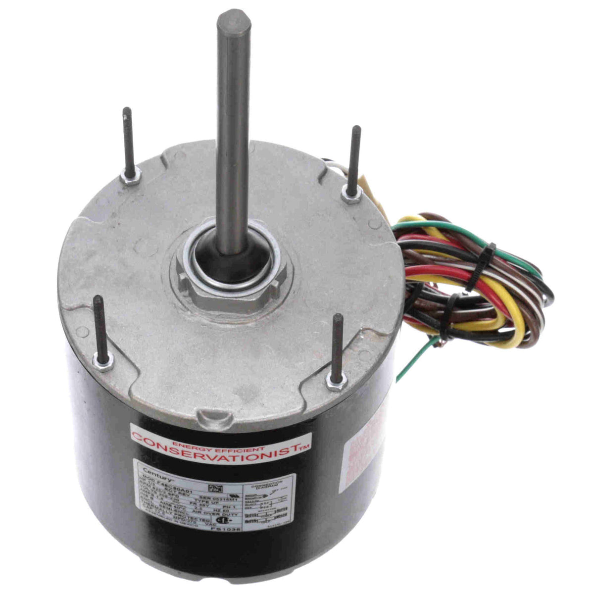 Century FS1038 Condenser Motor 1/3-HP 825-RPM 208-230-Volt 5.6-Inch Frame Diameter