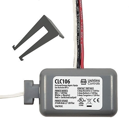 Functional Devices CLC106 Closet Light Controller Relay, 5A SPST-N/O, 120VAC Power, Separated Class Magnetic Door Switch Input, NEMA Housing