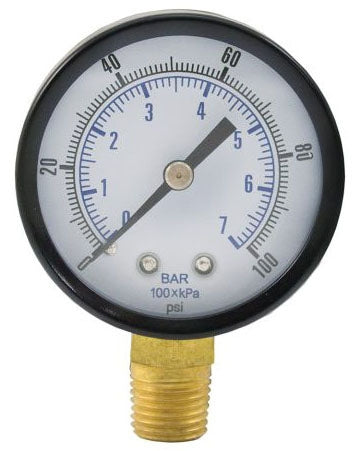 Jones Stephens G61100 Pressure Gauge 100 PSI 2-1/2 Inch