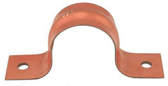 Jones Stephens H15075 3/4 in. 2-Hole Pipe Strap in Copper Clad