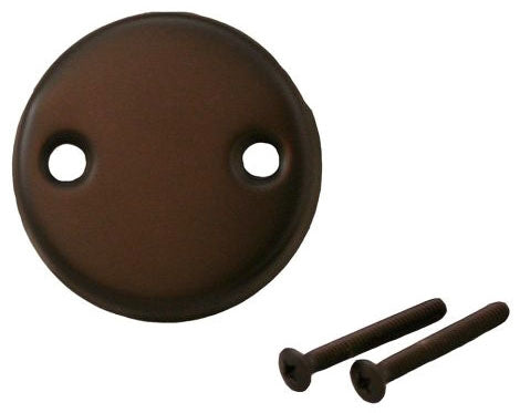 Jones Stephens T0813RB 2 Hole Waste and Overflow Plate with Screws Oil Rubbed Bronze