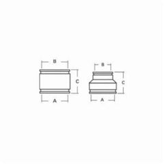 Fernco 1056-88RC 8 In. Strong Back PVC Shielded Coupling