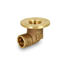 Everflow CFFE0012-NL 1/2 C X F Cast Brass 90-Degree Flanged Sink Elbow Lead Free