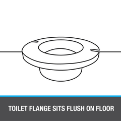 Oatey 43816 4 x 3 in. PVC 45 Swivel Closet Flange