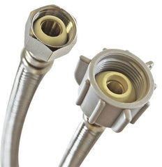 Fluidmaster B1T16 NoBurst 3/8 x 7/8 x 16 Braided Stainless Toilet Flexible Water Connector