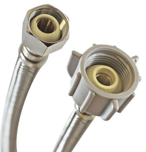 Fluidmaster B1T20 Braided Toilet Connector 3/8 Female Comp Thread x 7/8 Female Ballcock