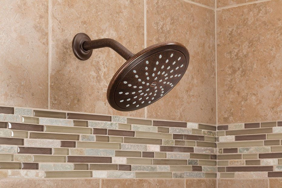 Moen 6345ORB Oil Rubbed Bronze One-Function Eight Inch Diameter Spray Head Eco-Performance Rainshower