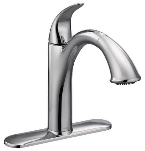 Moen 7545C Camerist Chrome One-Handle Pullout Kitchen Faucet